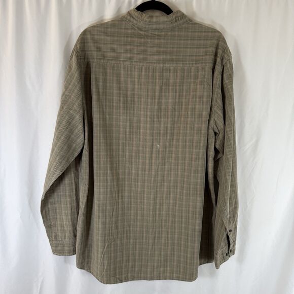 The North Face Shirt Men's XL Green Button Up Long Sleeve Pocket 100% Cotton - Picture 8 of 11